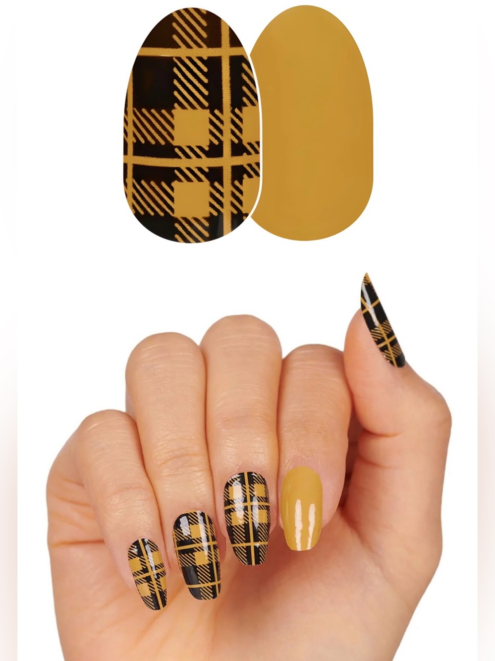 Color Street 100% Nail Polish Strips (Breaking Plaid-Retired Set) New/Sealed - Picture 3 of 3